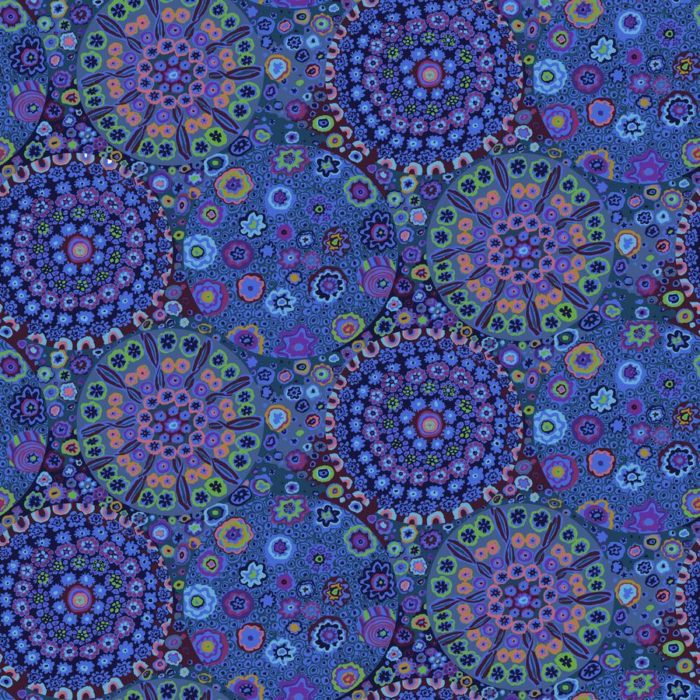 Millefiore in Blue 108" Quilt Backer