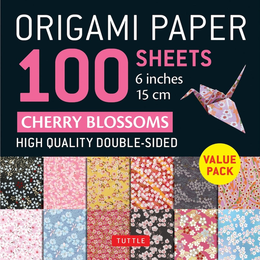 Origami Paper 100 Sheets Cherry Blossoms 15cm