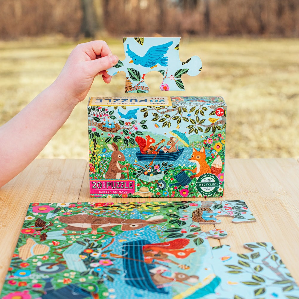 Eeboo Garden Animals 20pc Puzzle