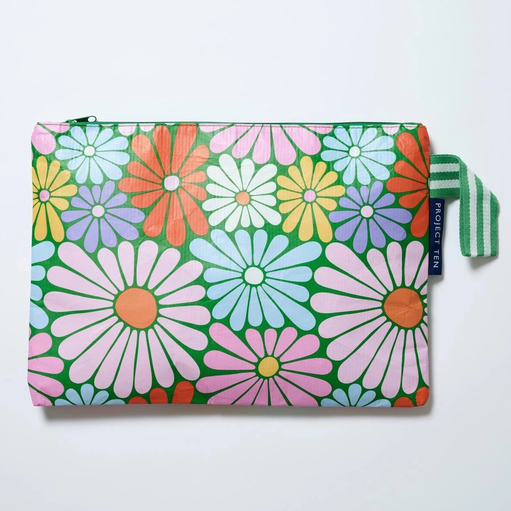 Large Zip Pouch / Project Bag / Book Bag Wild Child