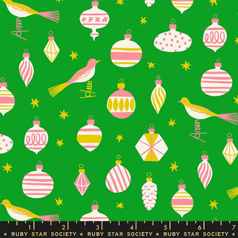 Merry Happy Baubles in Verdant