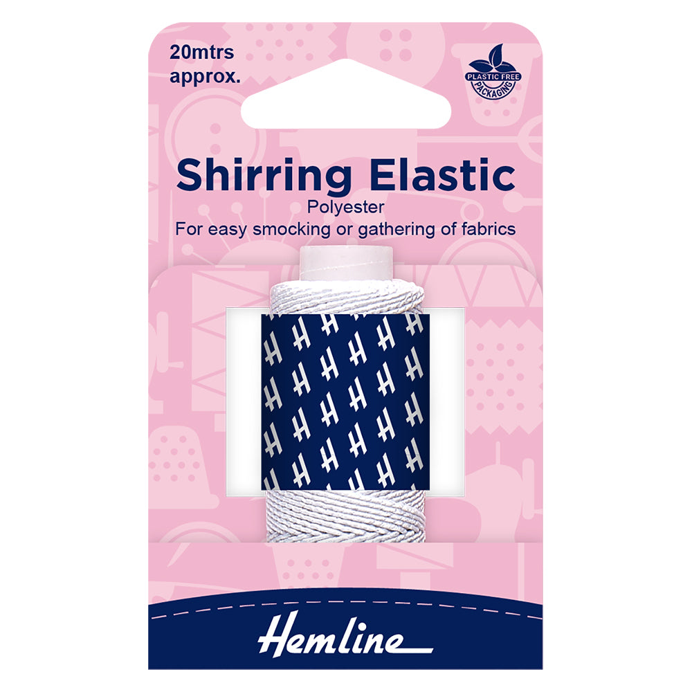 Shirring Elastic White (20 metres)