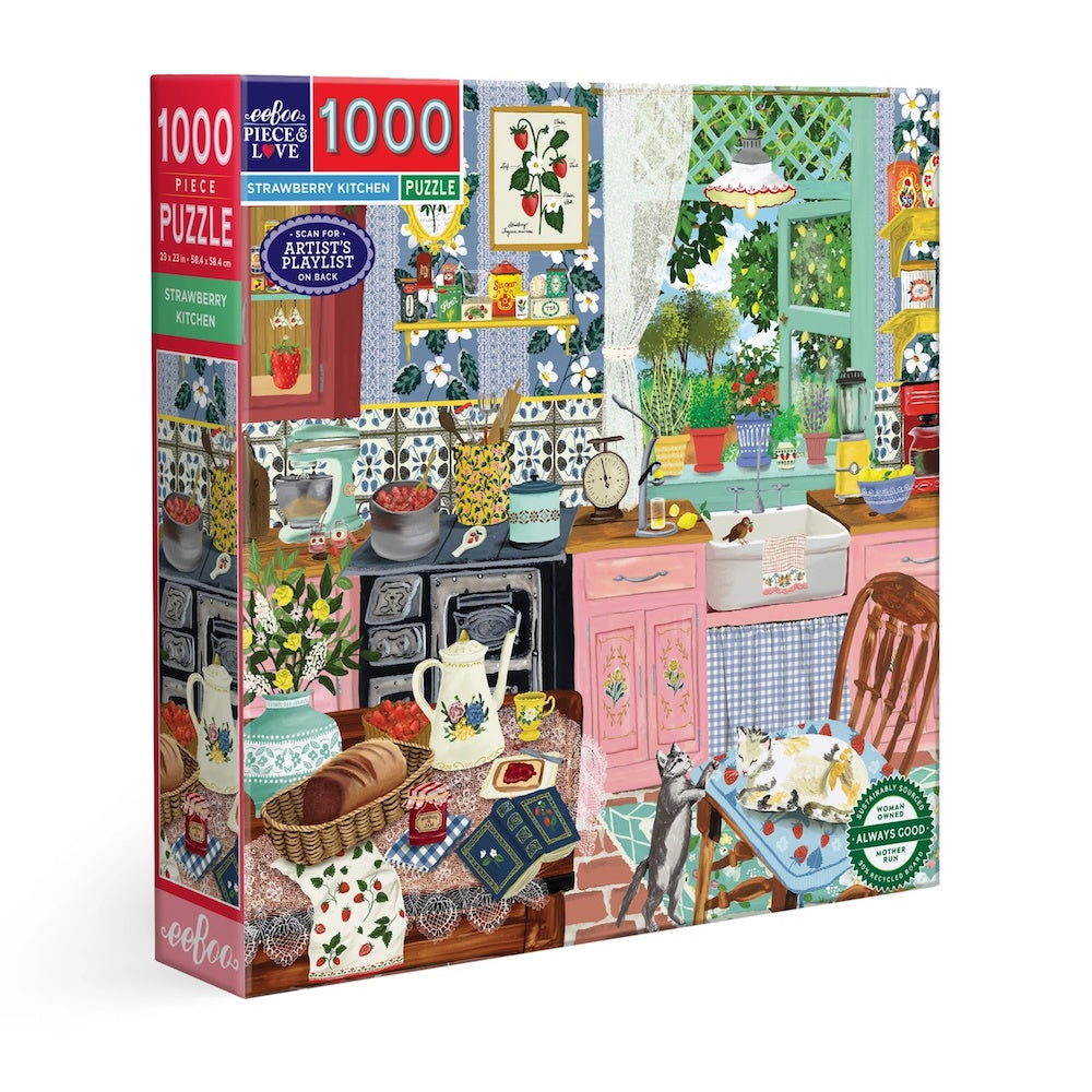 Eeboo Strawberry Kitchen 1000pc Puzzle