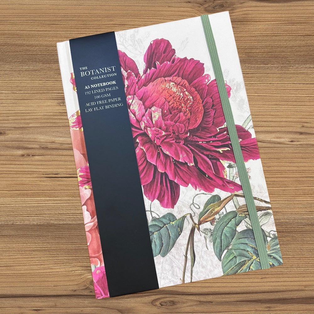 The Botanist Collection Peony A5 Notebook/Journal