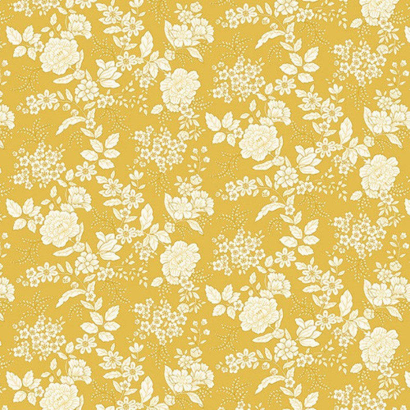 Tranquility Floral in Yellow