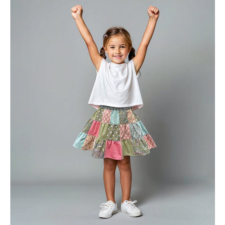 Twirly Girl  Patchwork Skirt Sewing Pattern