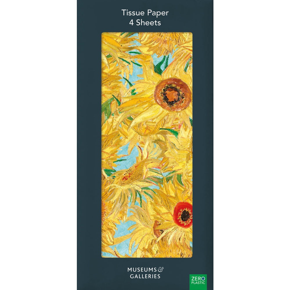 Museum and Galleries Van Gogh Sunflowers Tissue Paper x 4