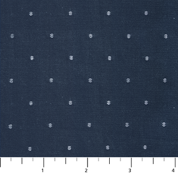 Intervals Small Dots in Navy
