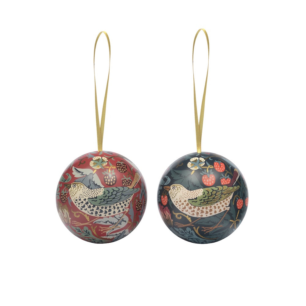 William Morris Strawberry Thief Baubles