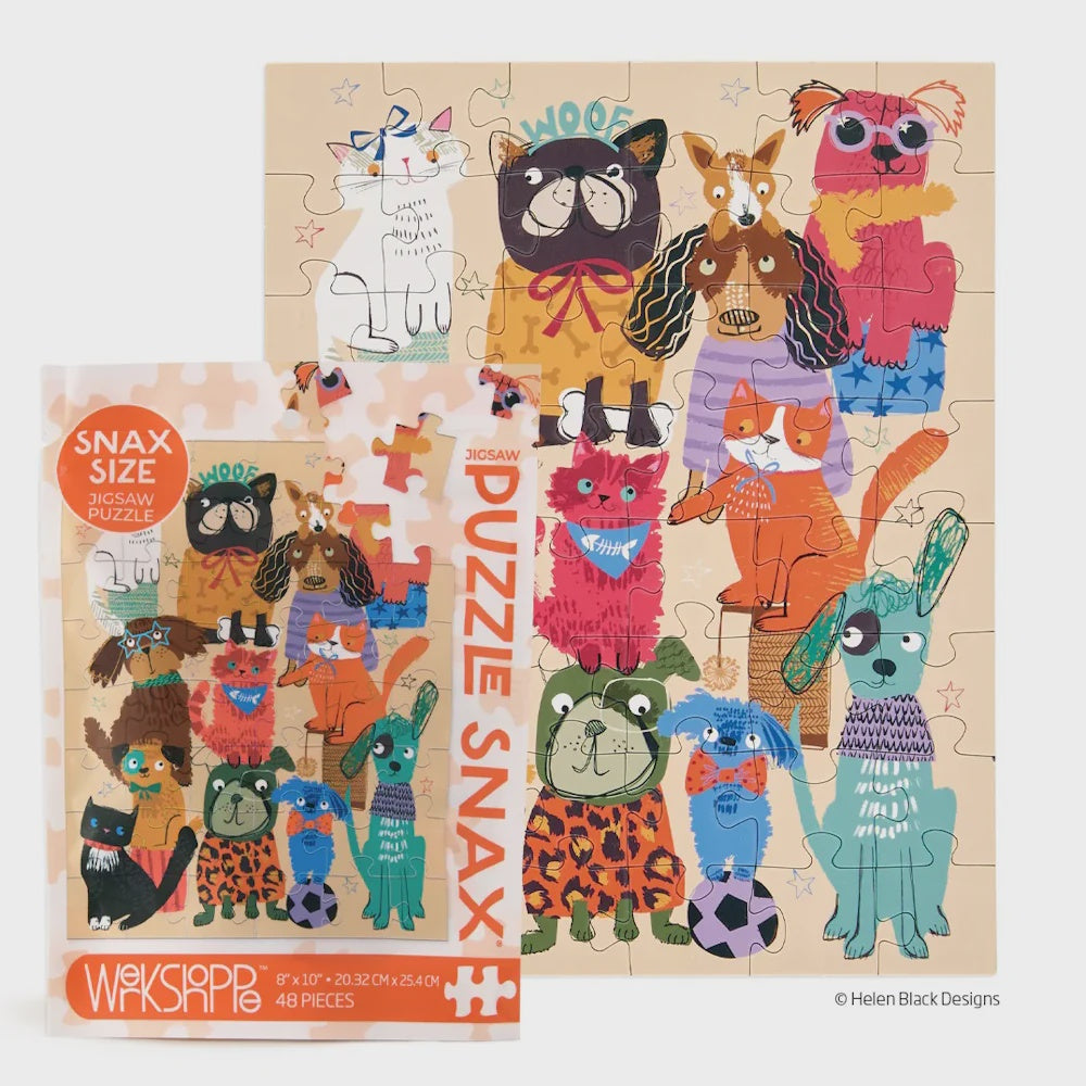 Werkshoppe Fur Babies 48 pc Puzzle Snax