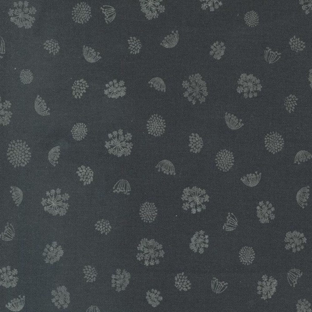 Woodland & Wildflowers Scattered Flowers in Charcoal