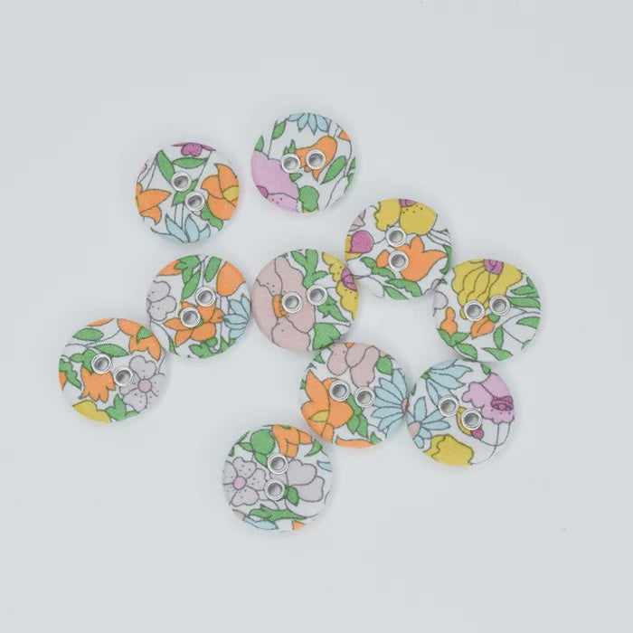 Liberty Tana Lawn Buttons Poppy Forest A (Pack of 10)