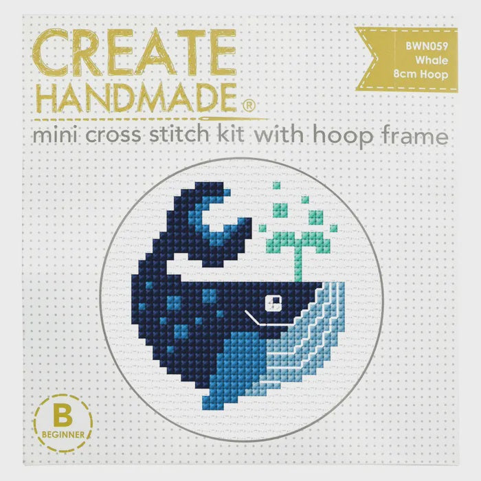 Create Mini Cross Stitch Kit Whale