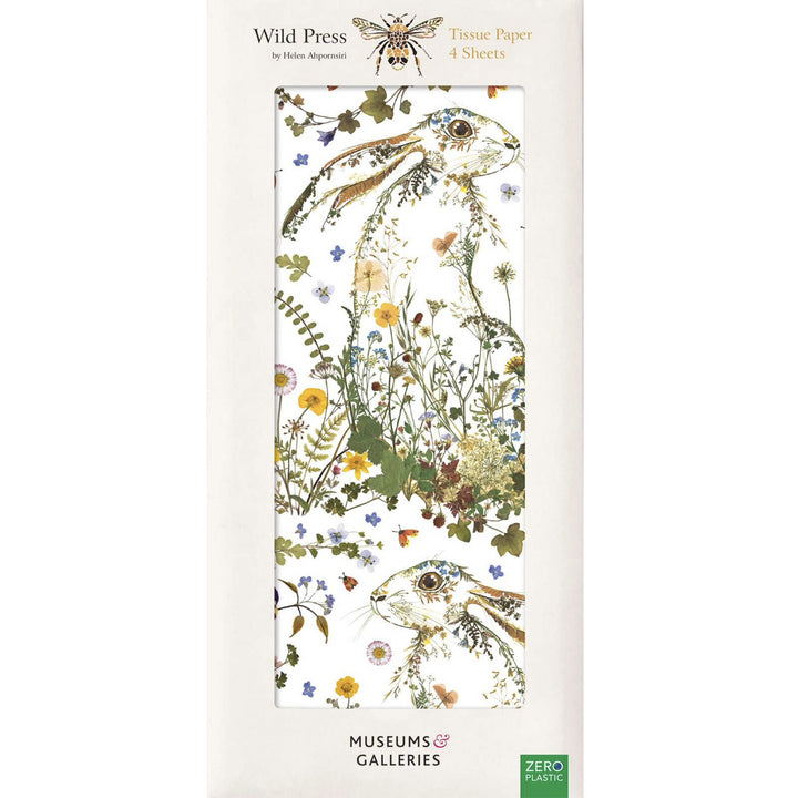 Museum and Galleries Wildflower Hare Tissue Paper x 4