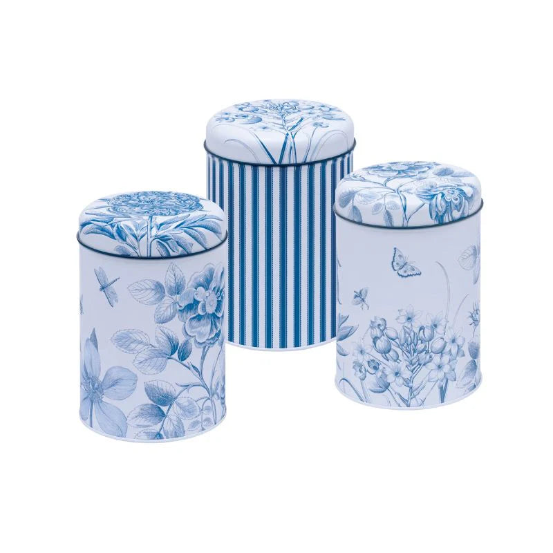 Sanderson Etchings and Roses Caddies