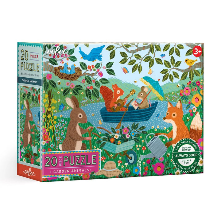 Eeboo Garden Animals 20pc Puzzle