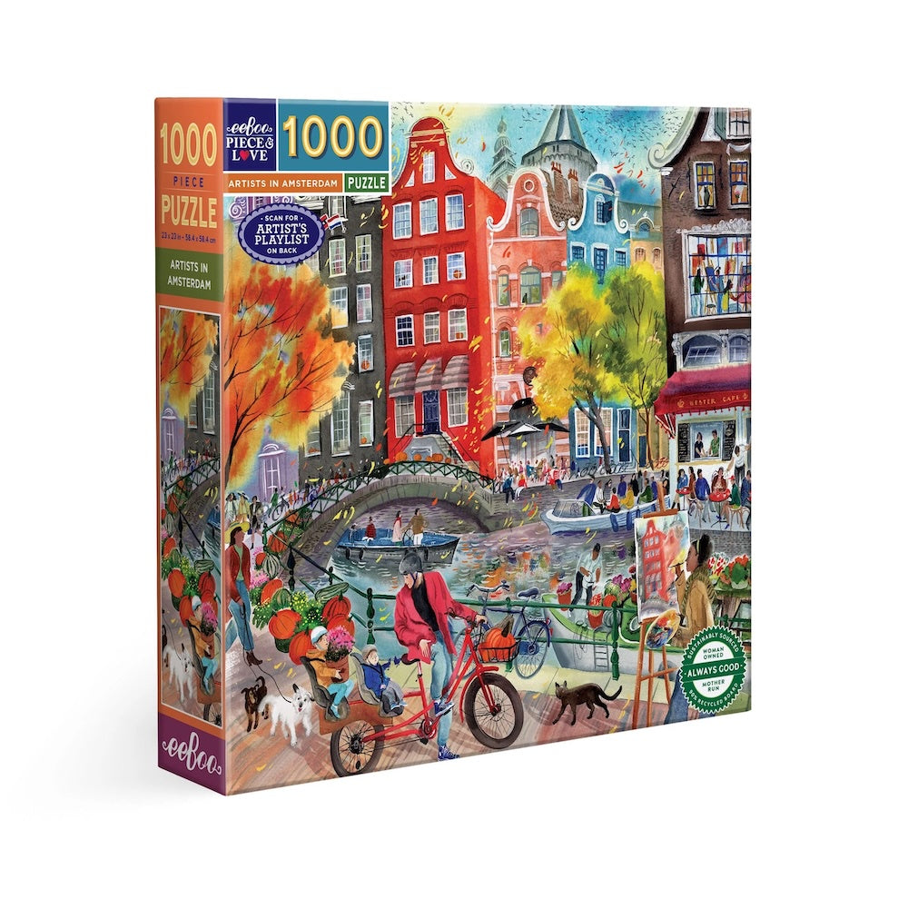Eeboo Artists in Amsterdam 1000pc Puzzle