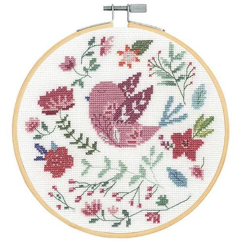 Folk Bird Cross Stitch Kit