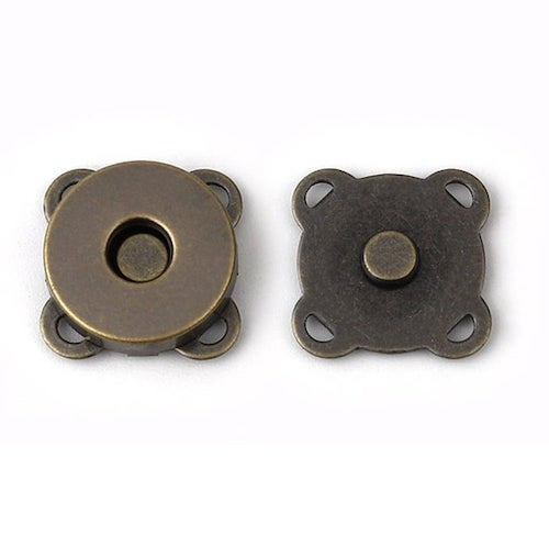 Magnetic Snap Fastener / Bag Closure (Sew In) Antique Brass