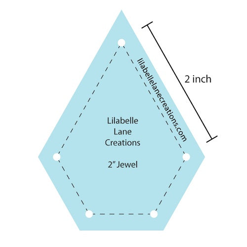 2" Jewel Template in Acrylic