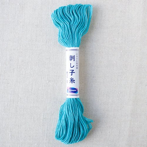 Olympus Sashiko Cotton Thread 17 Cyan Blue