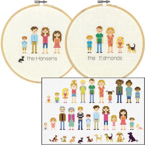 All in the Family Cross Stitch Kit