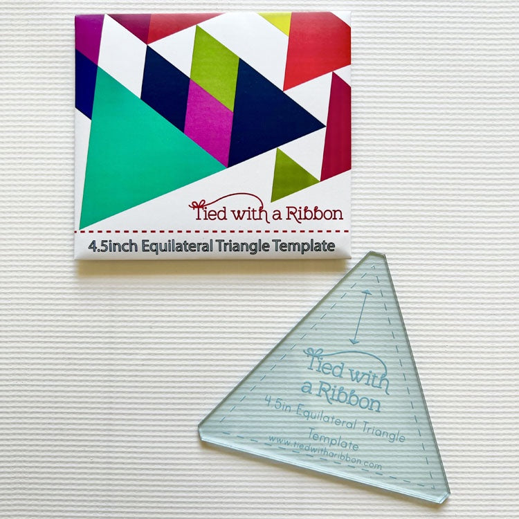 4 ½ inch Equilateral Triangle Template in Acrylic
