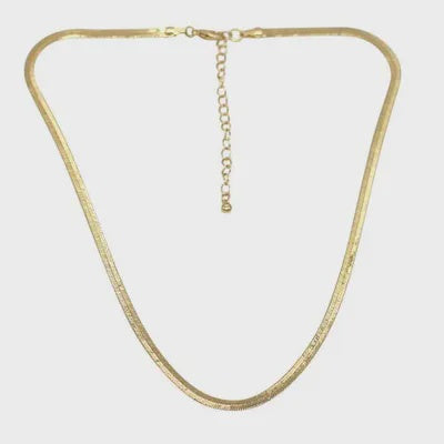 4mm Herringbone Chain Gold