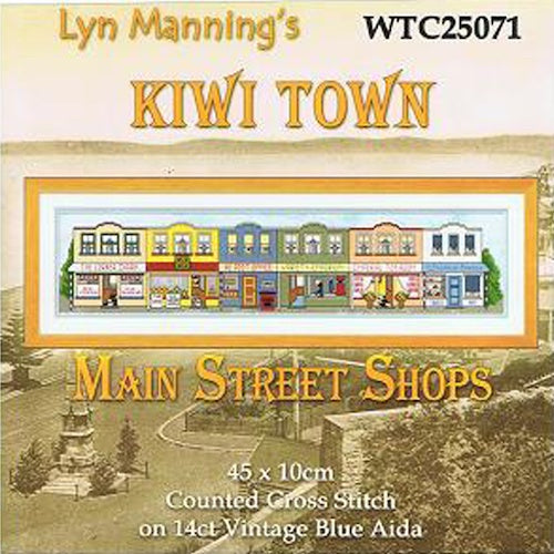 Kiwi Town Main Street Cross Stitch Kit