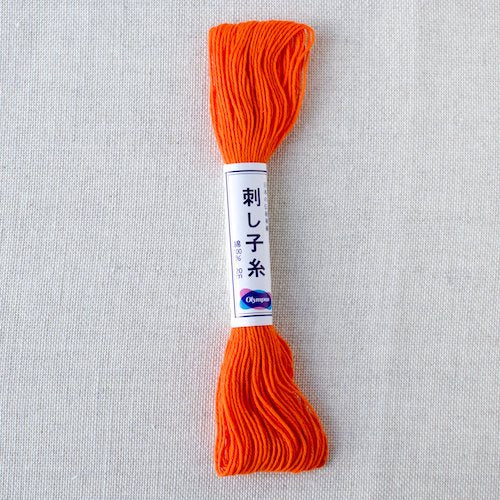 Olympus Sashiko Cotton Thread 22 Orange