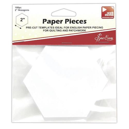 Hexagon Paper Pieces 2" x 100 pcs