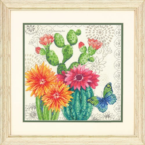 Dimensions Cactus Bloom Cross Stitch Kit