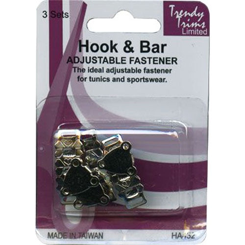 Hook and Bar Adjustable Fastener