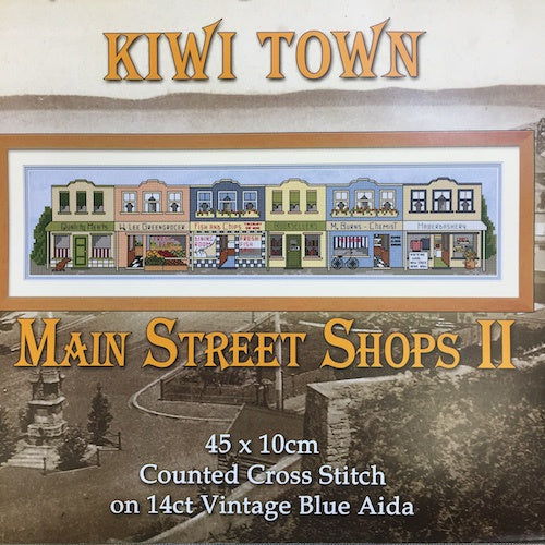Kiwi Town Main Street Cross Stitch Kit Kiwi Town Main Street Cross Stitch Kit