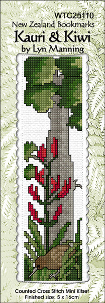 Bookmark Kauri and Kiwi Cross Stitch