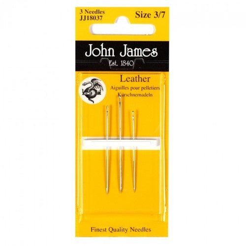 John James Sewing Needles Leather 3/7