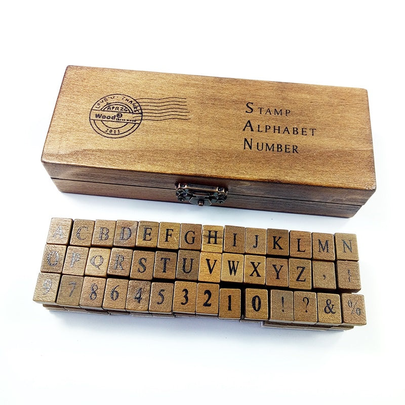 Alphabet and Number Stamp Set
