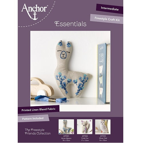 Anchor Essentials Kit - Annie Alpaca Embroidery Kit Anchor Essentials Kit - Annie Alpaca Embroidery Kit