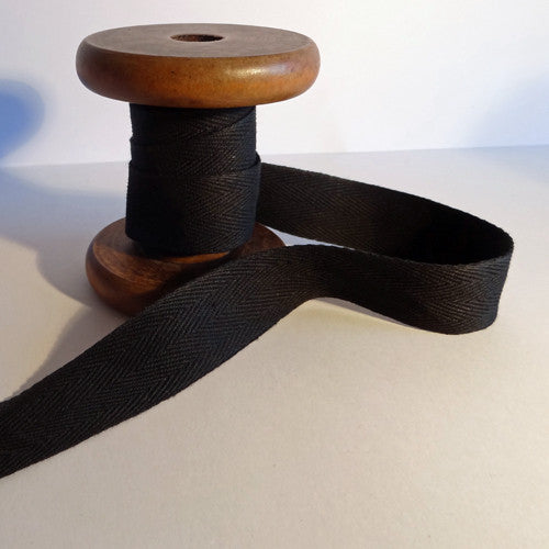 Twill Tape Black 25mm