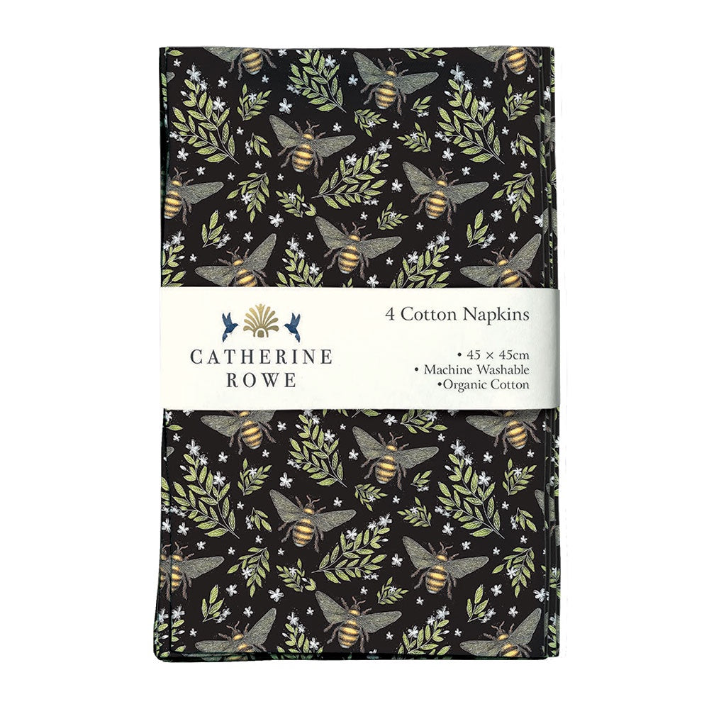 Museum and Galleries - V&A Honey Bee Cloth Napkins x 4