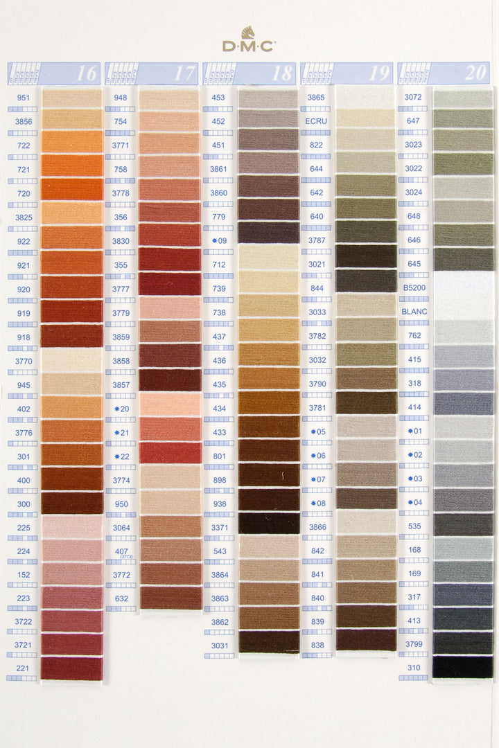 DMC Stranded Cotton - Colours 1-320