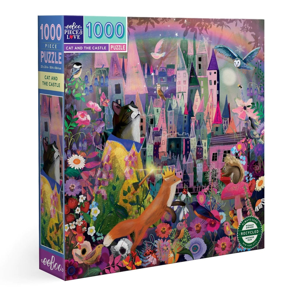 Eeboo Cat and the Castle 1000pc Puzzle