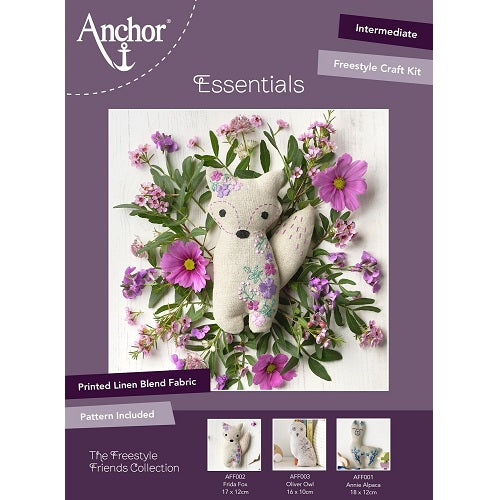 Anchor Essentials Kit - Frida Fox Embroidery Kit