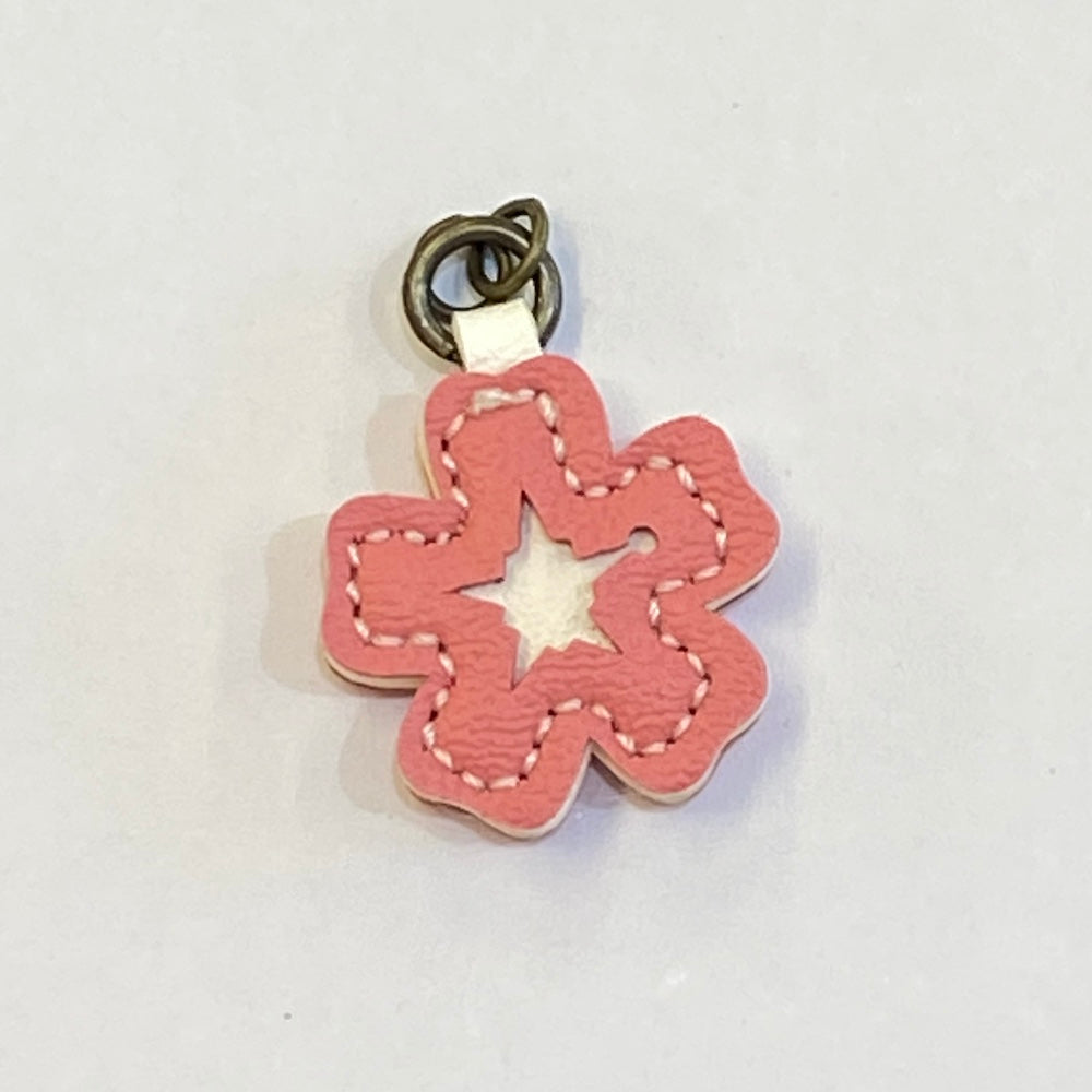 Inazuma Zipper Pull - Pink Hibiscus Flower