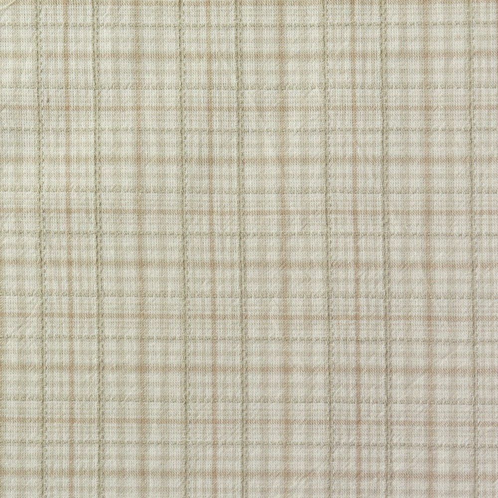 Japanese Yarn Dyed Little Plaid in Natural