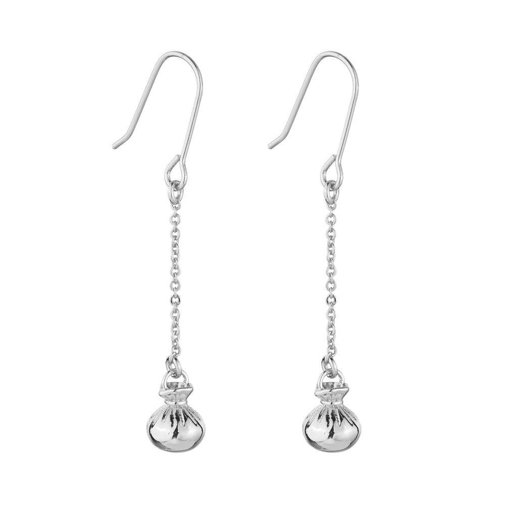 Little Taonga - Poi Earrings Silver