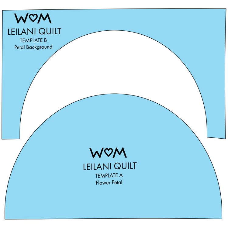 Leilani Quilt Pattern and Templates