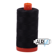 Aurifil Cotton Mako 4241 Almost Black 50 wt Aurifil Cotton Mako 4241 Almost Black 50 wt