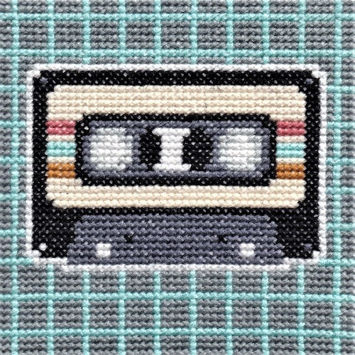 The 80s Mix Tape Cross Stitch Kit