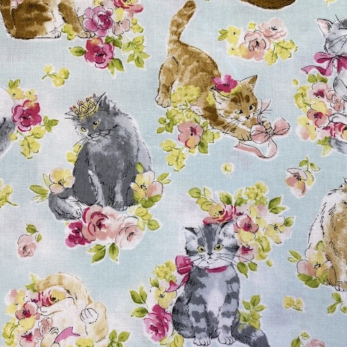 Nishi Floral Cats Blue